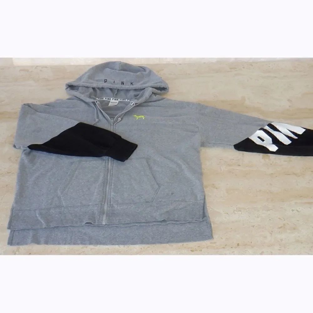 Victoria Secret Pink gray/black hoodie